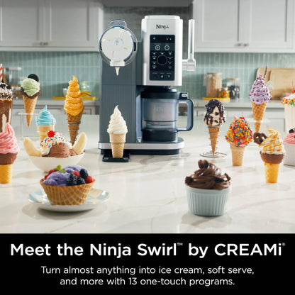 Open Box Ninja Swirl-Creami Soft-Serve Maker - SILVER ONE SIZE