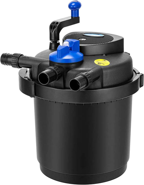 SPECSTAR Pressurized Biological Pond Filter with 13-watt Light, 1580 GPH Suitable for Koi Ponds up to 800 Gallons or Ornamental Ponds up to 1600 Gallons