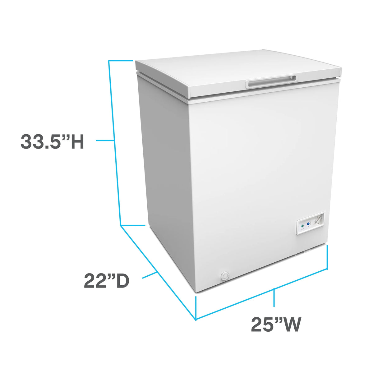 Avanti Garage Ready Chest Freezer, 5.0 Cu. ft. Capacity, in White (?CF5F0W)