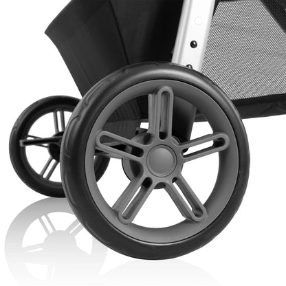 Evenflo Omni Plus Modular Travel System with LiteMax Sport Infant Car Seat, Mylar Gray, Unisex