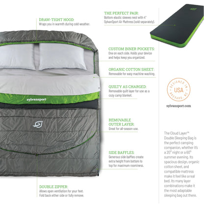 SylvanSport Cloud Layer Double Sleeping Bag