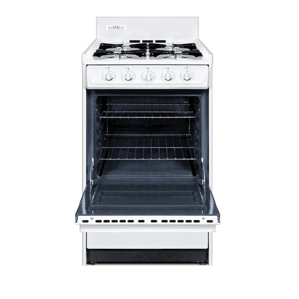 SUMMIT 20" Wide Propane Gas Range, Battery Start