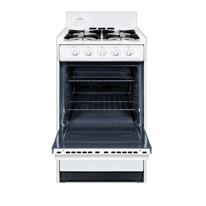 SUMMIT 20" Wide Propane Gas Range, Battery Start