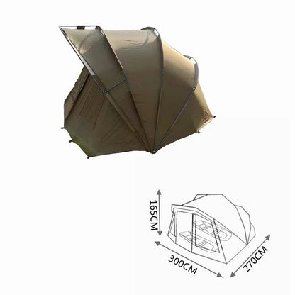 Outdoor Waterproof Quick Erect Carp Fishing Shelter Tent for 1~2 Man