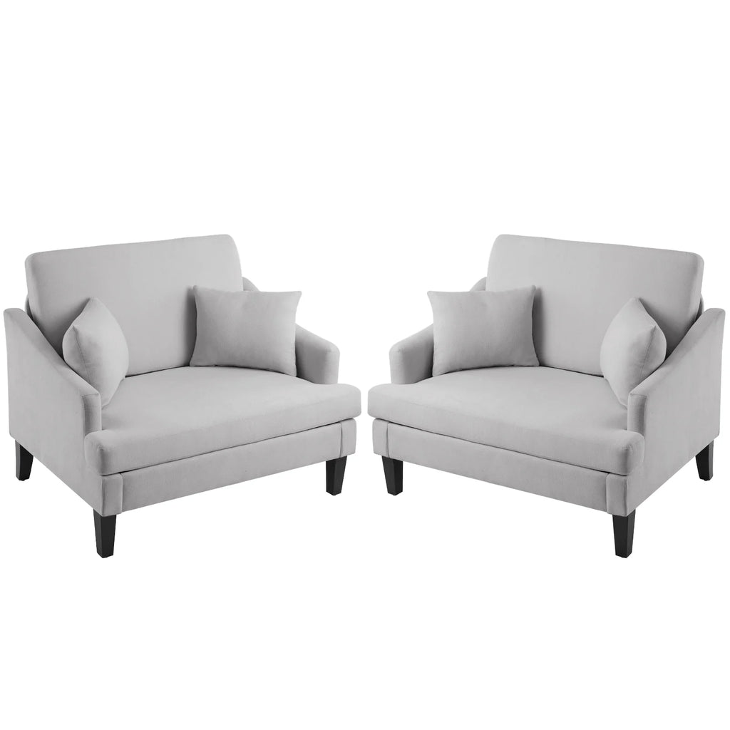Bezseller Oversized Accent Chair with High Back, Armchair for Living Room or Bedroom, Beige