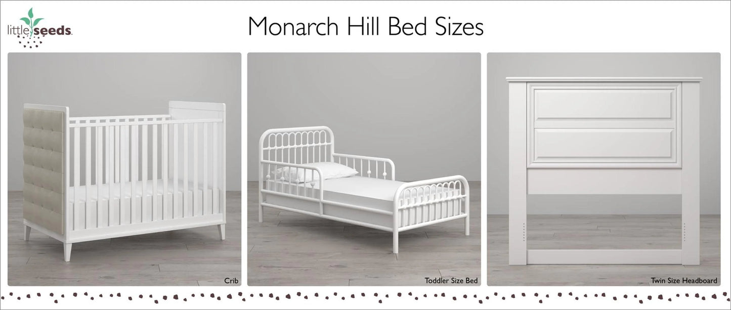Little Seeds Monarch Hill Ivy Metal Toddler Bed, Gold