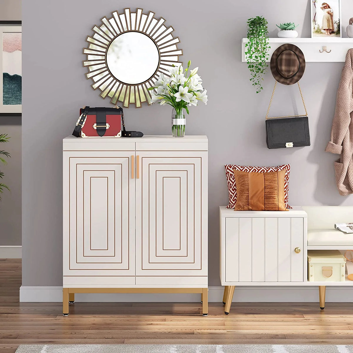 Tribesigns 20 Pairs Shoe Storag Cabinet for Entryway