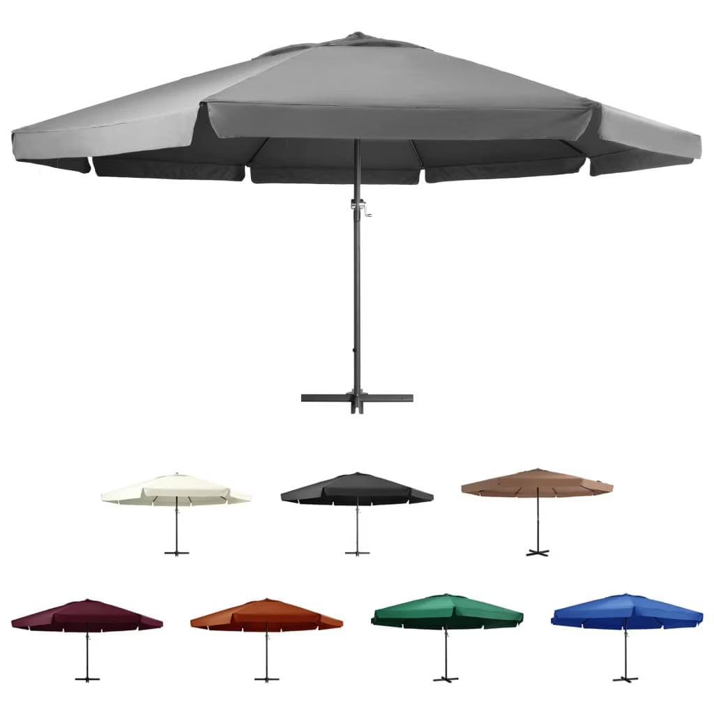 vidaXL Garden Parasol Azure Blue Polyester with PA coating Large