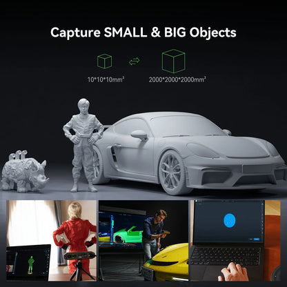 Creality CR-Scan Otter 3D Scanner Kit High Accuracy 0.02mm with 8 LED Infrared Lights 24 Bit Full-Color Scan, Noiseless, Sensitive Operation for Windows/macOS