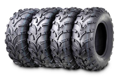 Wanda ATV/UTV Tires 25x8-12 Front & 25x10-12 Rear 6PR P373 - 10243/10244, Set 4