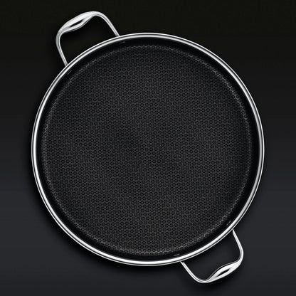 Hybrid Deep Saut�� Pan/Chicken Fryer with Lid, 7-Qt