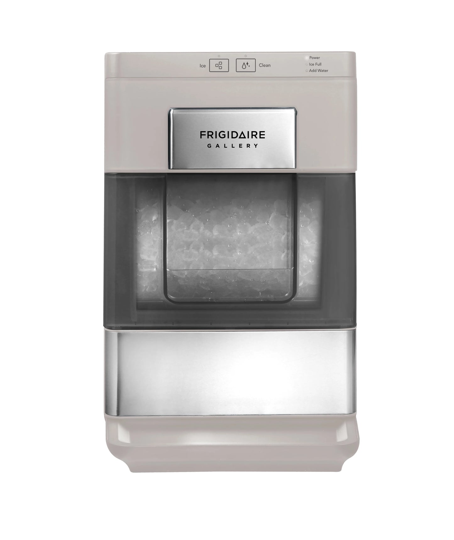 Frigidaire Gallery 33 lbs. Touchscreen Nugget Ice Maker - Stainless Steel Accent, EFIC220, Black