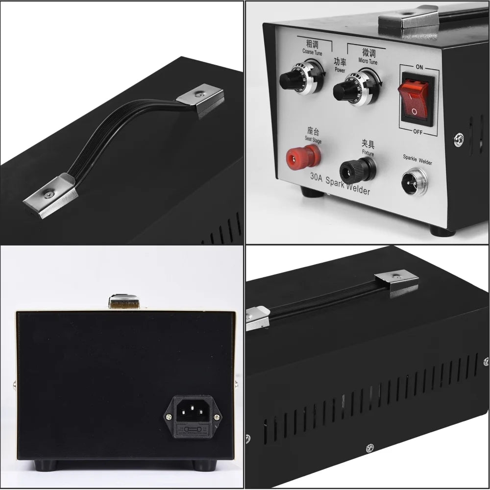 WZTO Automatic Spot Welder Pulse Argon Arc Welding Machine Jewelry Welder 110V Spot Welder for Jewelry Welding Jewelry Repair Tool 30A,300W
