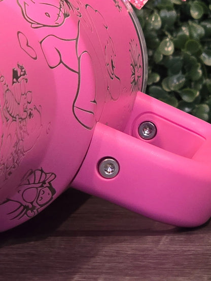 Winnie the Pooh Stanley Cup 40oz | Pink Tumbler | Peony | Custom Laser Engraved Quencher