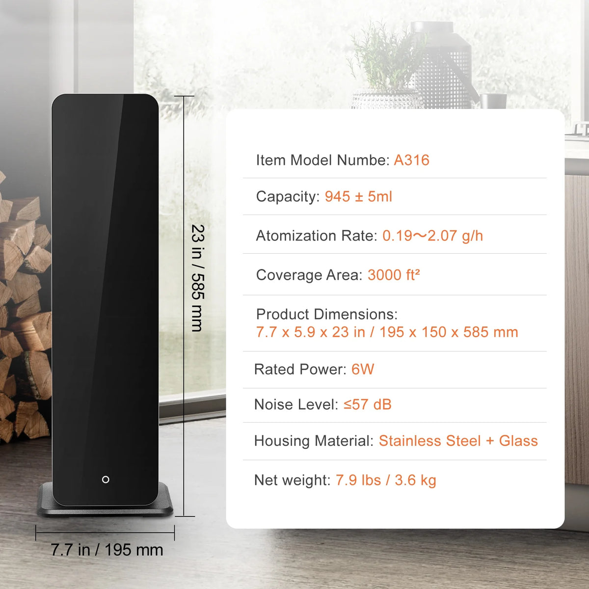 KFFKFF Scent Air Machine, 900ml Bluetooth Smart Floor Standing Aromatherapy Machine, 3000sq.ft Waterless Essential Oil Scent Air Diffuser for Large Room Office