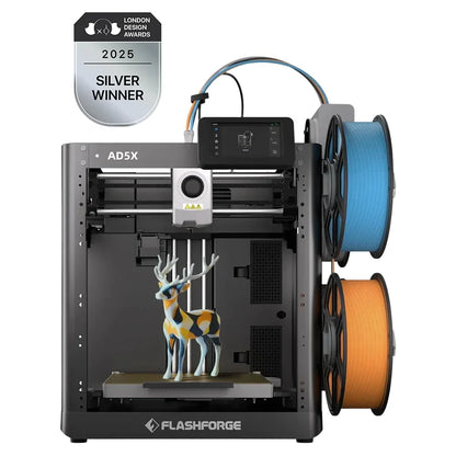 Flashforge 3D Printer Adventurer 5M, 3D Printers for Beginners Home DIY, High Speed Print Size 8.7 x 8.7 x 8.7in, Black