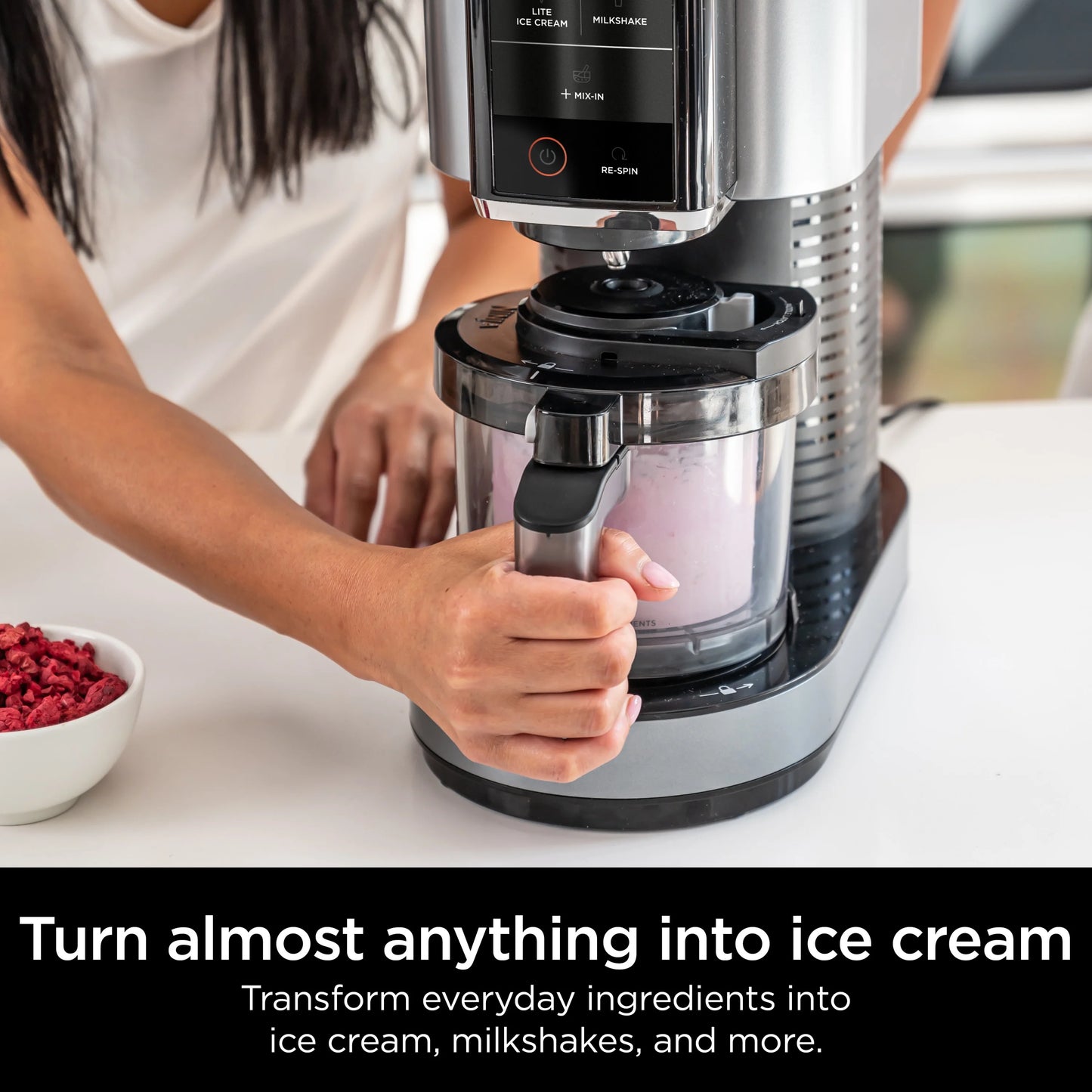 Ninja? CREAMi? Ice Cream Maker, 5 One-Touch Programs, with 2 Pints Included, Walmart Exclusive