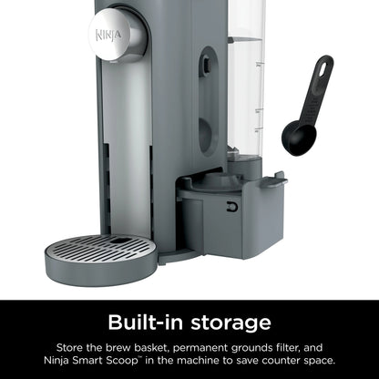 Ninja Pods & Grounds Single-Serve Coffee Brewer, Steam Grey