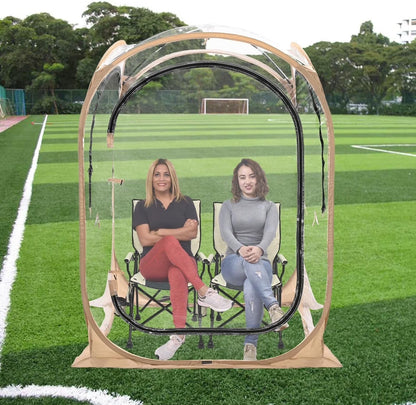 ABORON Sports Tent Pop Up Pod, Instant Weather Proof Pop Up Tent Shelter with Carry Bag, Clear View Bubble Tent for Watching Sports Events, Camping, Fishing, Portable & Foldable