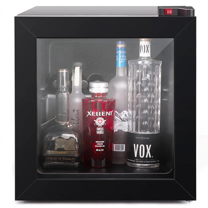 Northair 1.1 Cu Ft Countertop Mini Display Freezer with Glass Door Perfect for Liquor and Ice Cream