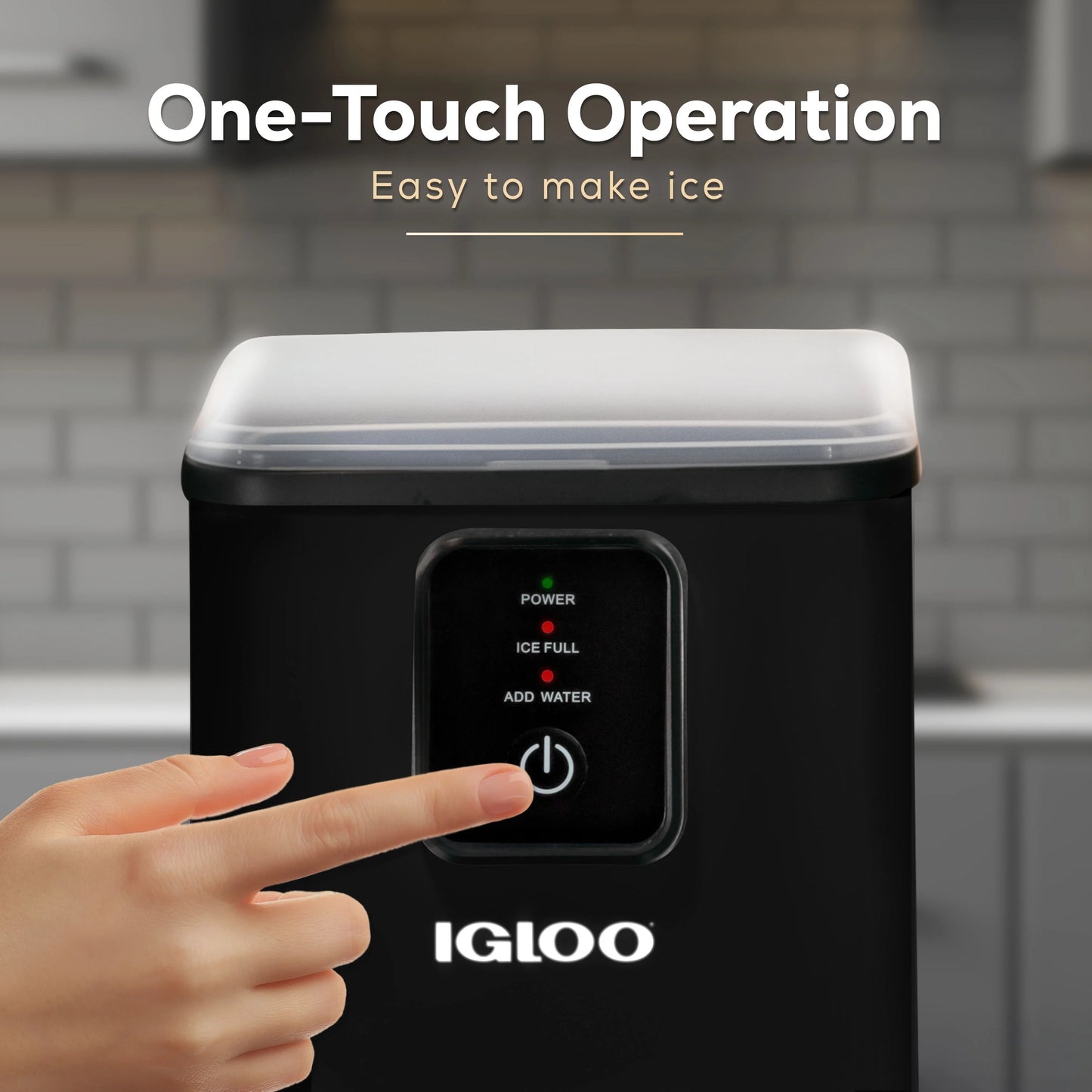 Igloo Self-Cleaning Countertop Ice Maker - Compact and Portable - Creates 26 lbs. Per Day, 8 Pieces Ready Every 7-8 Minutes - Includes Ice Scoop and Basket - Aqua