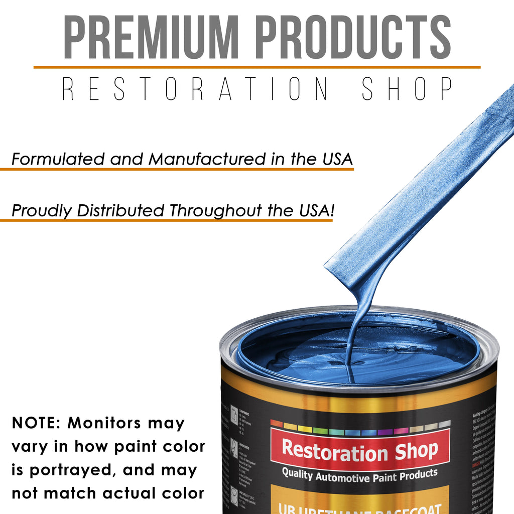 Viper Blue Pearl Premium Gallon Kit URETHANE BASECOAT Car Auto Paint Kit