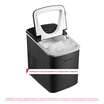 Frigidaire 26 lb. Countertop Ice Maker EFIC117-SS, Red Stainless Steel