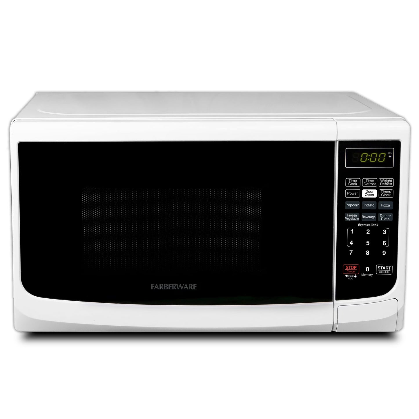 Farberware Countertop Microwave Oven with LED Lighting & Child Lock, 0.7 Cu Ft Black