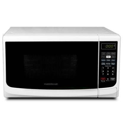 Farberware Countertop Microwave Oven with LED Lighting & Child Lock, 0.7 Cu Ft Black