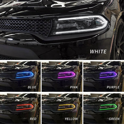 VLAND for Dodge Charger 2011 2012 2013 2014 Dual Beam Projector Headlights Replacement Assembly