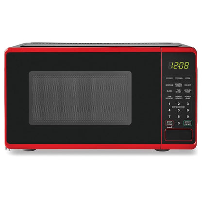 0.7 cu. ft. Countertop Microwave Oven, 700 Watts (Color : Red)