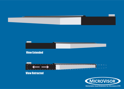MICROVISOR Retractable Extension Hood Stainless Steel