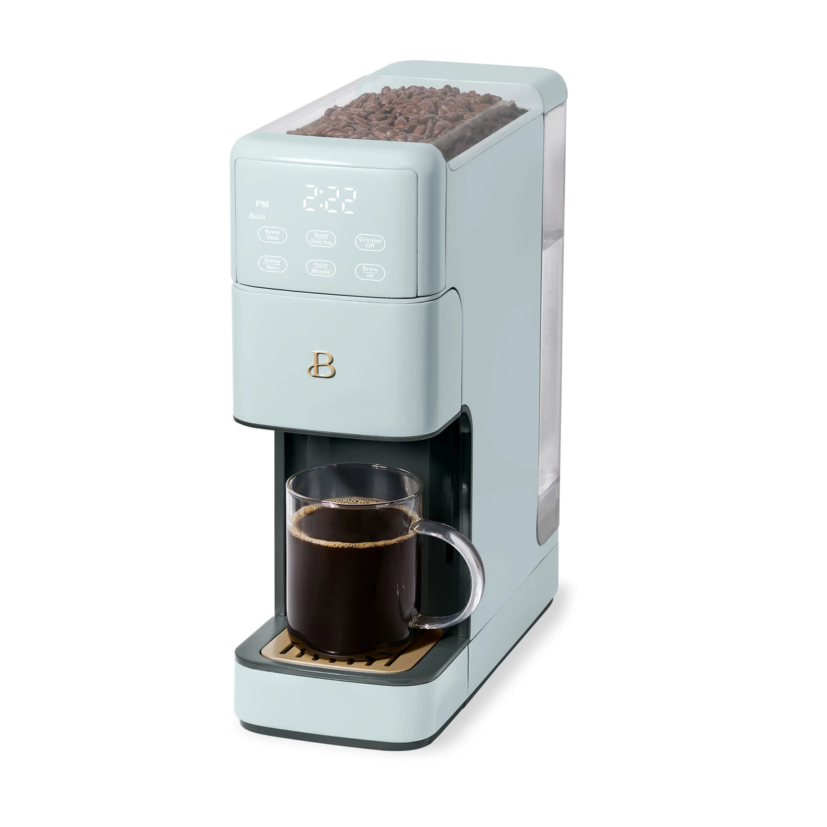Beautiful Perfect Grind�?Programmable Single Serve Coffee Maker, White Icing by Drew Barrymore