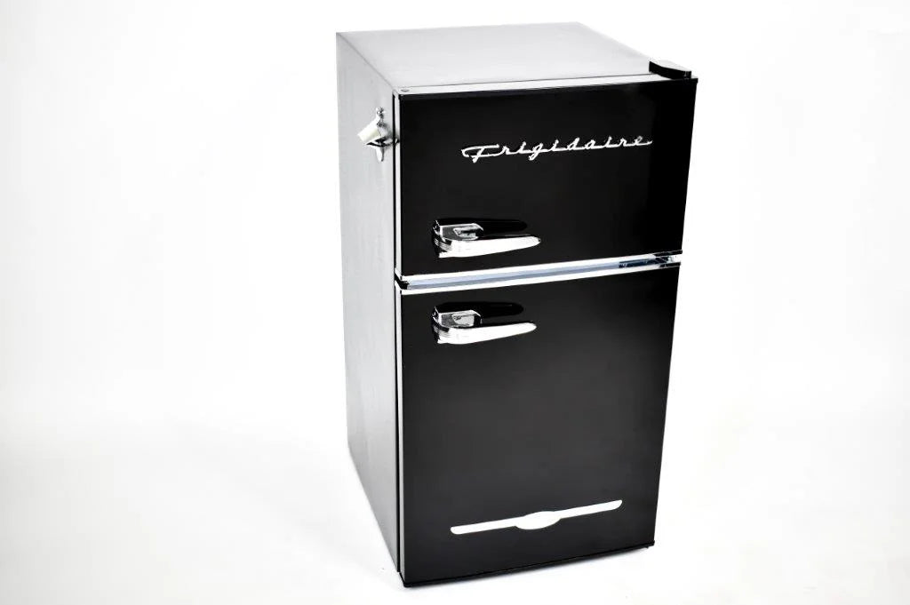 Frigidaire Retro 3.1 Cu ft Two Door Compact Refrigerator with Freezer, Red