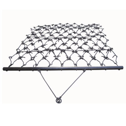 Field Tuff 4'x4' Steel Drag Rake Field Leveling Harrow with 1/2" Teeth