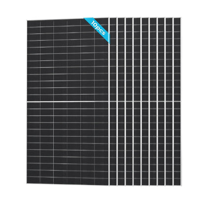 Renogy 4pcs 590 Watt Solar Panel, 12V/24V Bifacial N-Type Monocrystalline Solar Panel for Homes Roof RV Boat Camping