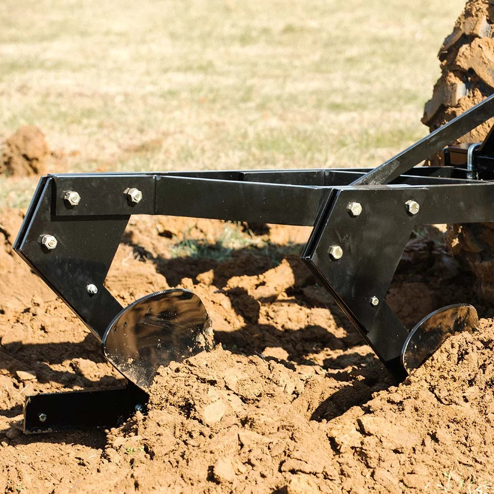 Titan Attachments 3 Point 21" Double Bottom Moldboard Turn Plow Fits Category 1 Tractors, Tow-Behind Dual Turning Plow Rotates Soil to Aerate, Tillage, Soil Prep