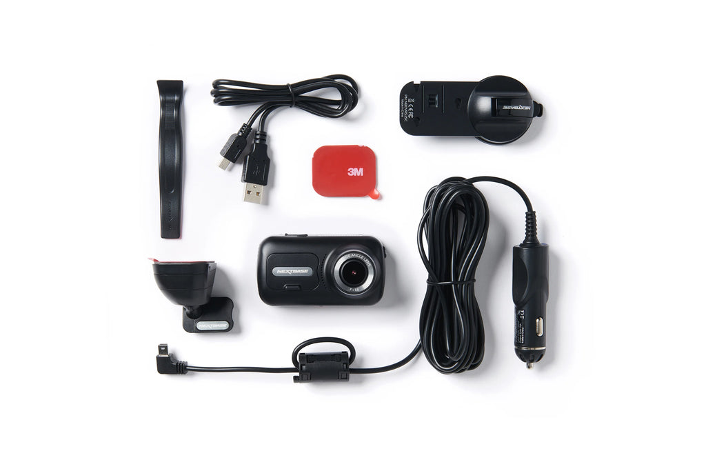 Nextbase 322GW Dash Cam, Black, 2.5" HD IPS, 1080p, Wi-Fi, GPS, Bluetooth, 1 Pack