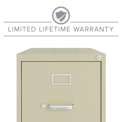 Hirsh 22" Deep 3 Drawer Letter Width Vertical File Cabinet, Commercial Grade, Gray