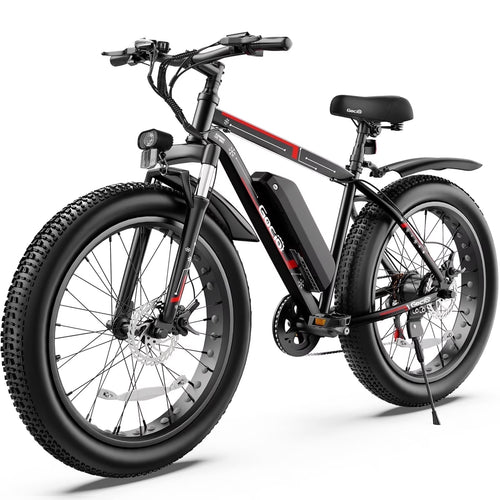 Gocio 26" 4.0 Fat Tire Electric Bike for Adults, 500W Motor, 48V 13Ah Battery, Lightweight Aluminum Alloy Frame, Max 22Mph Electric Mountain Bike Beach Snow Ebike for Men, Professional 7-Speed UL2849