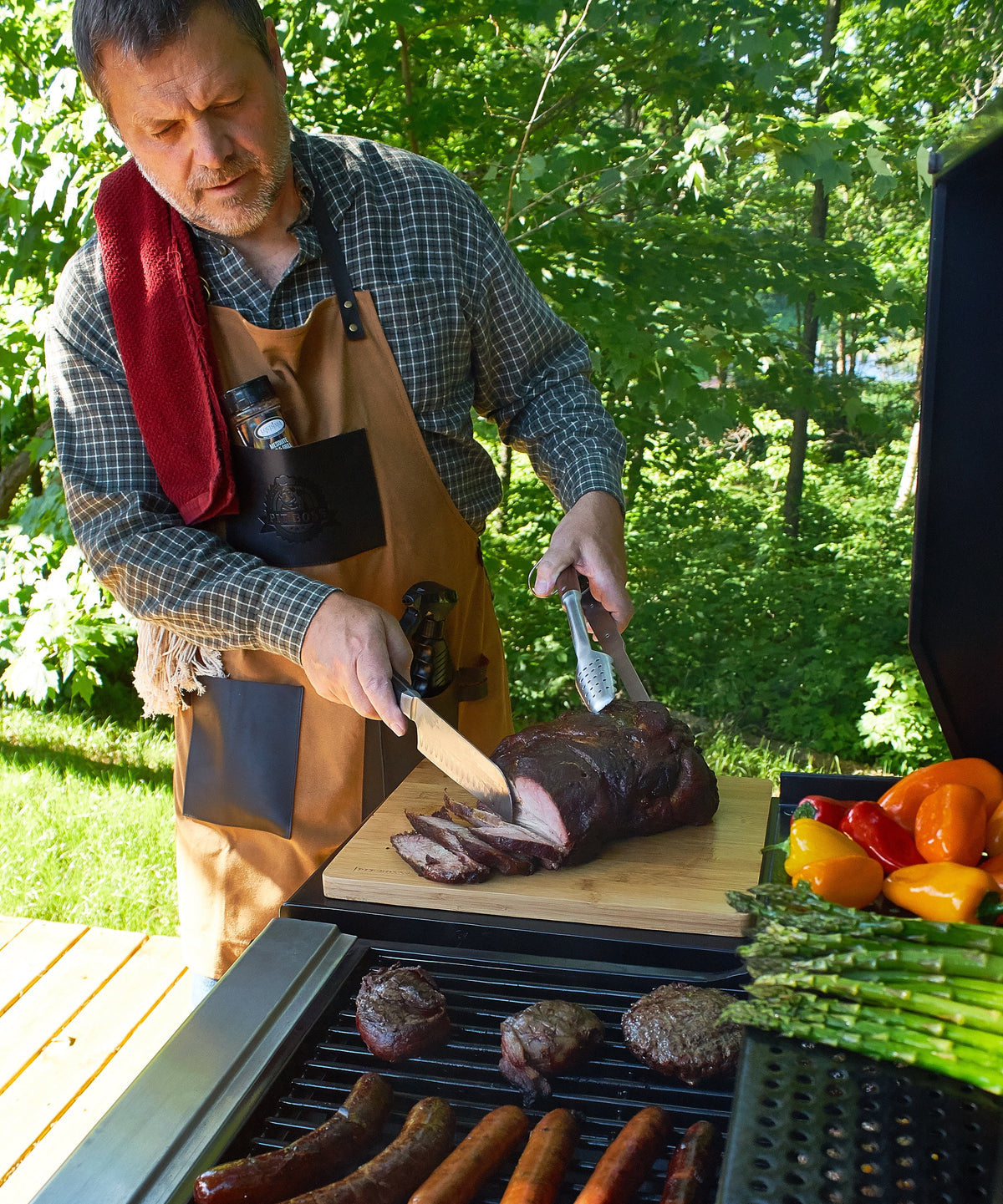 Pit Boss Memphis Ultimate Gas and Charcoal Combo Grill with Electric Smoker