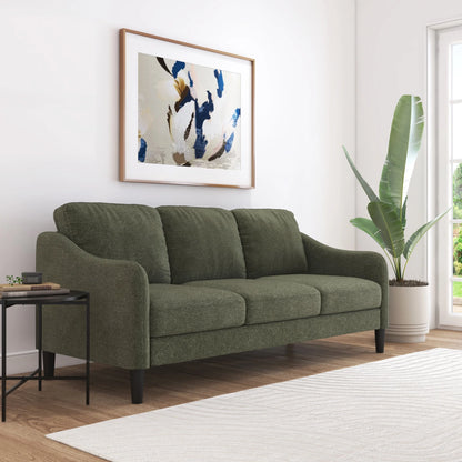 Mainstays Westley Swoop Arm Sofa, Burnt Orange