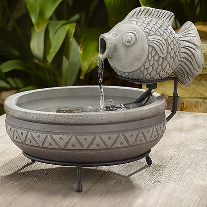 Smart Solar  Marin Solar Fish Fountain