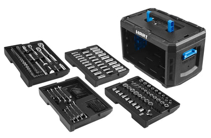 HART 215-Piece Mechanics Tool Set, Multiple Drive, Chrome Finish