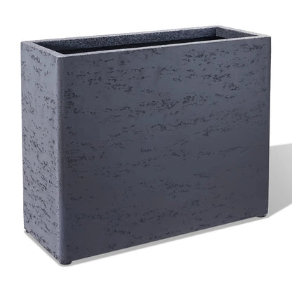 Tall Rectangular Composite Planter,Durable for All-Weather Use with Drainage Holes, Large Rectangular Planter for Outdoor and Indoor Plants