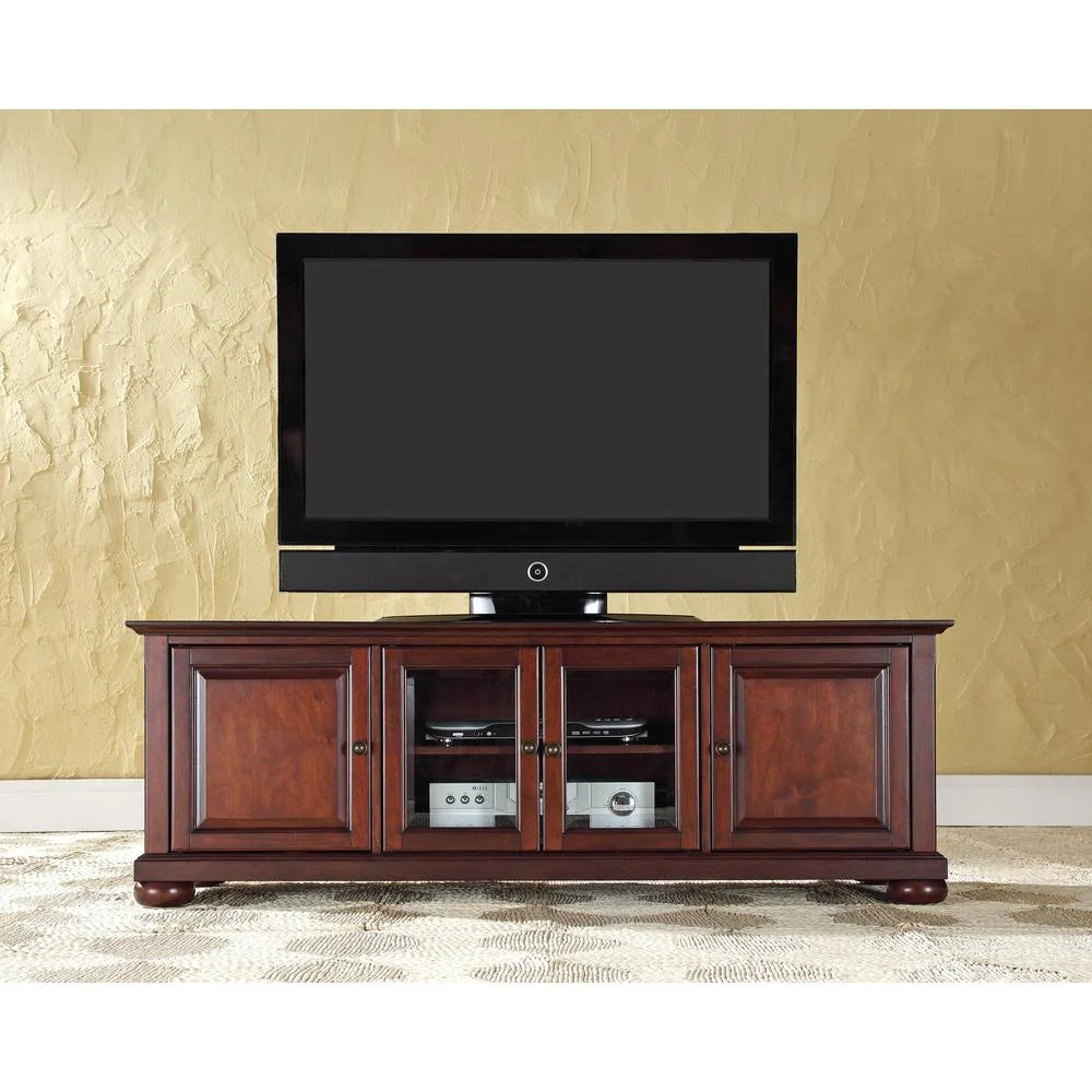 Crosley Furniture Alexandria 60" Low Profile TV Stand in Vintage Mahogany