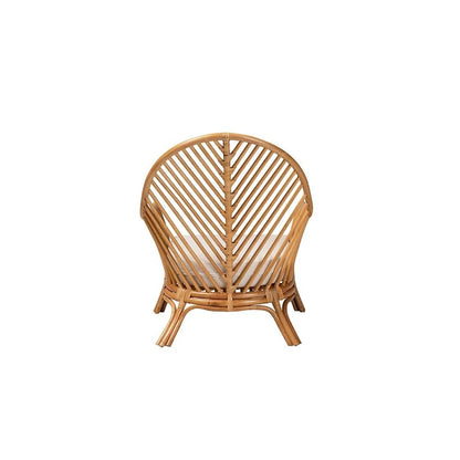 bali & pari Lisabon Bohemian Light Honey Rattan Arm Chair