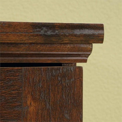 Pemberly Row Corner Computer Desk in Curado Cherry