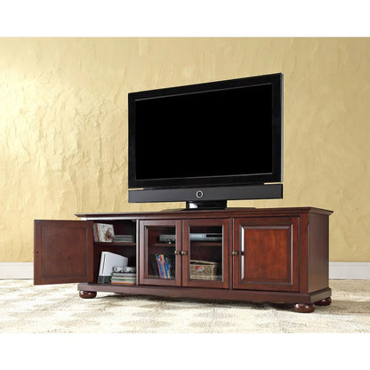 Crosley Furniture Alexandria 60" Low Profile TV Stand in Vintage Mahogany