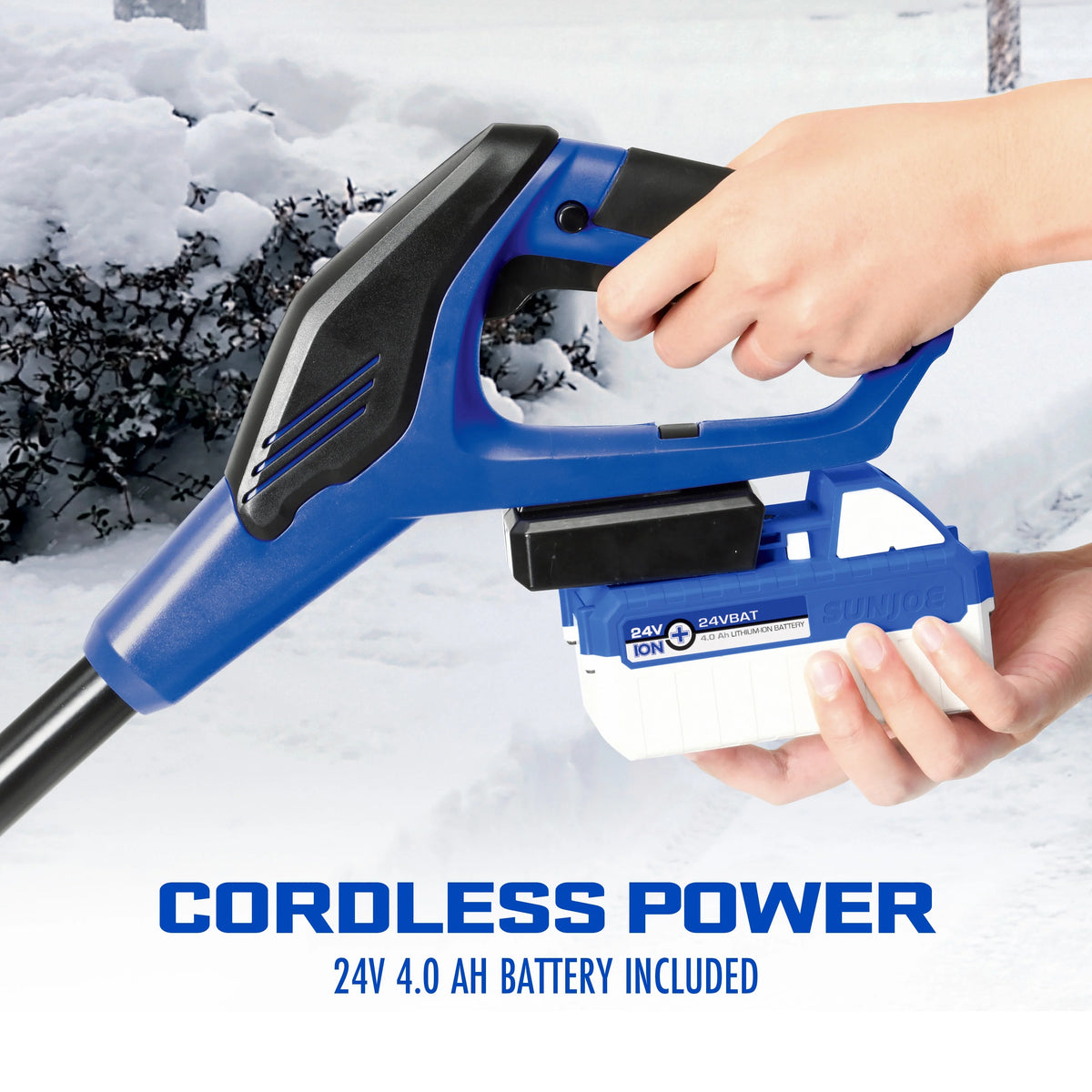 Snow Joe 24V Cordless 13-inch Snow Shovel Kit, 4.0-Ah Battery & Charger